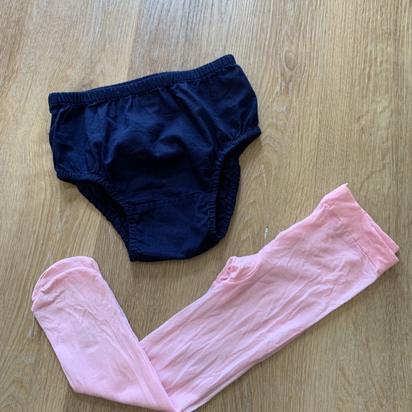 Baby Gap Corduroy Dress, With Matching Panties and Pink Pantyhose. Size 18-24 - Picture 4 of 5